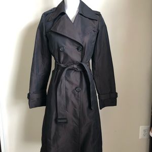 Banana Republic Black Trench/Rain Coat